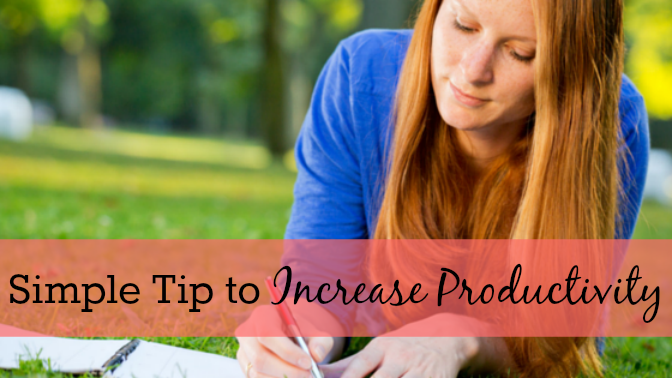 One Surprising Tip to Increase Productivity